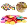 thumbnail image 4 of Natural Wood Bowl Shape Colorful Buttons, Sewing Button, Sewing Supplies, For Kids Children, 4 of 8