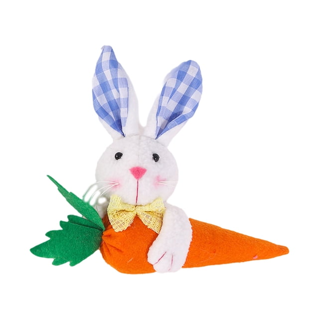 Hbdhejl Easter Cute Rabbit Hugging Carrot Pendant Easter Decorative Pendant Cute Easter Handheld Carrot Decorative Doll Pendant For Children Boys And Girls