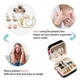 thumbnail image 4 of Graffiti Travel Portable Square Jewelry Box with Necklace Organizer, Earring Organizer, and Display Case - Ideal for Rings, Earrings, Necklaces, Bracelets, and More - Suitable for Girls and Women, 4 of 6