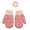 Light Pink, variant on Kids Winter Knitted Mittens Anti-Lost String for Outdoor Activities Toddler Gloves 1-3T