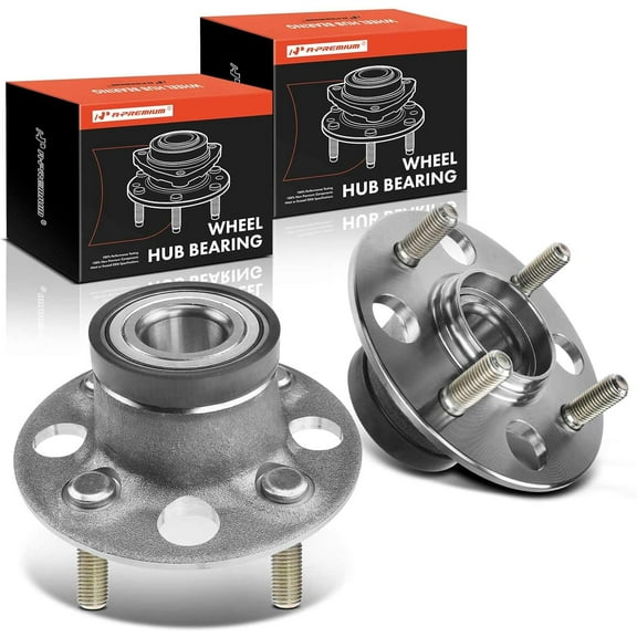 A-Premium Wheel Hub Bearings Assembly with ABS Compatible with Honda Fit 2007-2014 Insight 2010-2014 Rear Driver and Passenger Side 2-PC Set