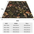 thumbnail image 3 of Retro Mushroom Blanket Gifts for Women Girls Kids Soft Warm Lightweight Cozy Fairy Forest Flowers Plants Throw Blankets for Bed Sofa Living Room Couch Home Decor 50"x40", 3 of 10