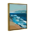 thumbnail image 3 of Stupell Industries Contemporary Beach Shore Waves Graphic Art Metallic Gold Floating Framed Canvas Print Wall Art, Design by Nikita Jariwala, 3 of 6