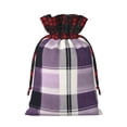 thumbnail image 3 of Color Matching Linen Bundle Mouth Gift Bag Can Be Used For Daily Small Items Lavenderblush Buffalo Plaid Check Tartan Scotland_1 Medium, 3 of 8
