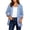 NEW2-Blue, variant on Women's Blazer Long Sleeve Lightweight Business Work Office Stripes Suit Jackets with Pockets