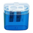 thumbnail image 2 of BKER Covered Pencil Sharpener Compact Double Hole Colored Handheld Pencil Sharpener Suitable For Children Adults Students Schools Classes Families, 2 of 5