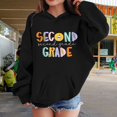 thumbnail image 2 of Mercatoo Girls Boys School Season Graphic Cute Fashion Oversized Aesthetic Sweatshirts Kids Summer Hooded Top 𝗕ack to School Shirt, 2 of 7