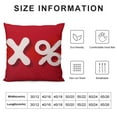 thumbnail image 5 of GOSMITH  Valentine's Day Throw Pillow Covers , Red Heart XOXO Striped Hello Valentine Hugs &amp; Kisses Decorative Pillowcases for Home Sofa Couch Cushion Decoration G414-18, 5 of 5