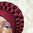 thumbnail image 5 of Cheers.US Women Lady Girls Wide Band Adjustable Soft African Nation Style Turban Hat African Pattern Knot Headwrap Headwear, 5 of 7
