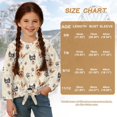 thumbnail image 7 of Xixirimido Cute Dogs Bone Paws Pattern Girls Casual T-Shirt Crew Neck Tunic Tops Long Sleeve Loose Fit Soft Blouse Tie-hem Tees for Fall Winter, Size 11-12, 7 of 7