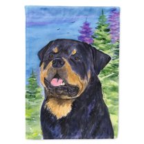 Rottweiler Flag Canvas House Size