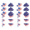 thumbnail image 1 of WREESH Independence Day Waterproof Sweat Face Tattoo Sticker Decoration Props, 1 of 1