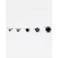 thumbnail image 3 of 5pcs 20g Nose Rings Studs 1.5mm 2mm 2.5mm 3mm 4mm Black Round CZ Diamond Nose Studs Cubic Zirconia Nose Stud L Shaped Nose Studs for Women Nostril Piercing Jewelry 20 Gauge Nose Studs L Bend, 3 of 4
