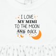 thumbnail image 4 of Inktastic I Love My Mimi to the Moon and Back Girls Baby Dress, 4 of 5
