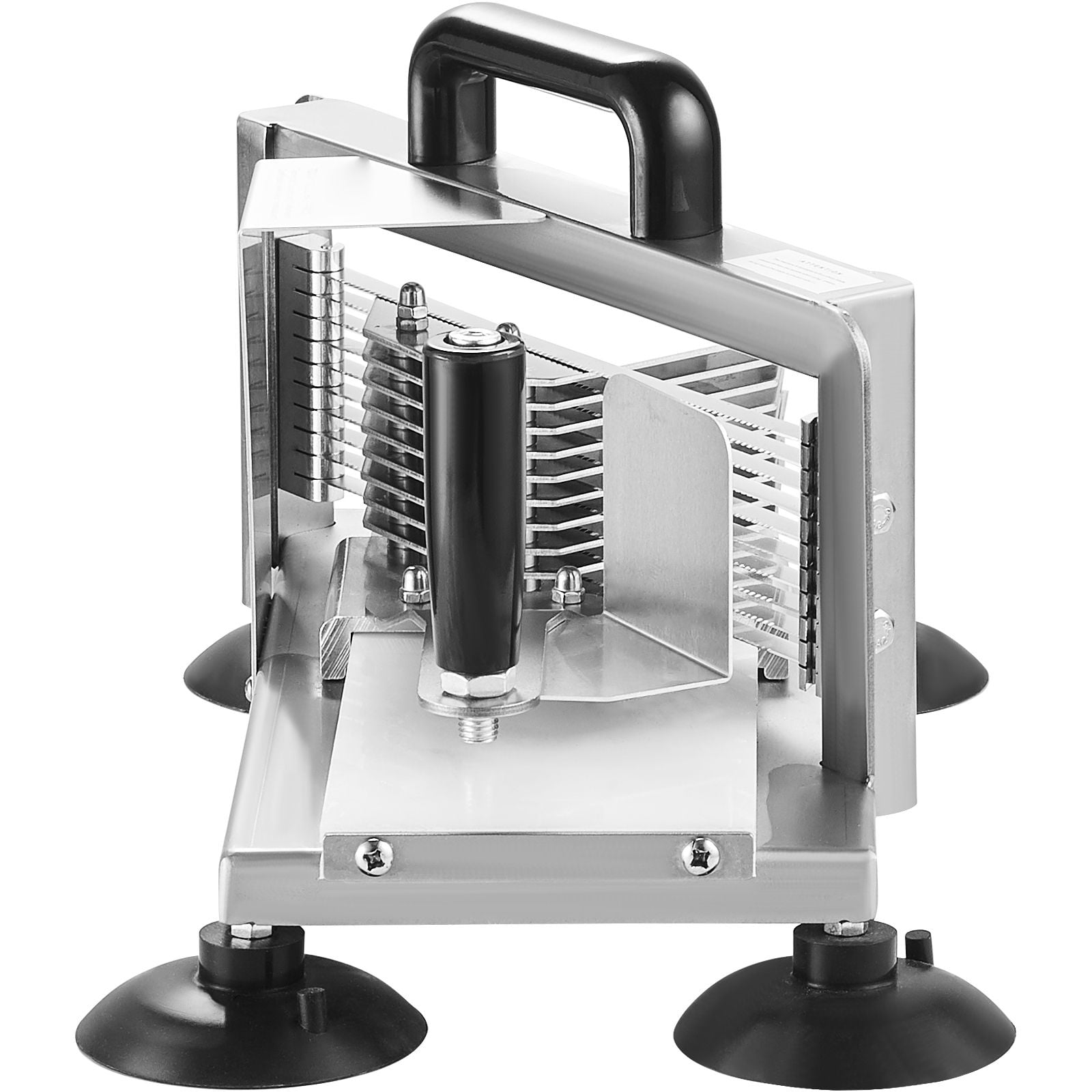 Manual Tomato Slicer with 1/4" 420J1 Blades, Suction Cup Feet, Ergonomic Handle, for Commercial Home Kitchen Use