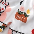thumbnail image 4 of Toddler Girl Pajamas Size 12-18 Kids Toddler Baby Spring Summer Cartoon Print Short Sleeve Sleepwear Outfits Clothes Pajama Set, 4 of 7