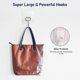thumbnail image 3 of Large Adhesive Hooks 22ib(max),waterproof Rustproof Wall Hooks,8pcs, 3 of 5