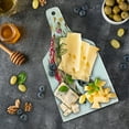 thumbnail image 5 of Diamond Cutting Board, Disappearing Wild Horse in Digital Polygonal Geometric Modern Design Cubism Art, Tempered Glass Cutting and Serving Board, Wine Bottle Shape, Tan Red Brown, by Ambesonne, 5 of 5