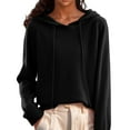 thumbnail image 2 of Zedker Sweatshirt for Women Winter Lightweight Sweaters for Women Tops Dressy Casual Blouses Black L, 2 of 5