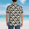 thumbnail image 5 of Haiem Sea ​​Urchin Printed Hawaiian Shirt for Men - Men’s Casual Beach Summer Shirts - Stretch Fabric with Modern Fit-Small, 5 of 7