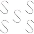 thumbnail image 1 of 5 Pices Crochets Acier Inoxydable, Crochet De Suspensión, Crochets De Cuisine, Pour Salle De Bain, Cuisine, Chambre Coucher, 1 of 5