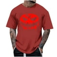thumbnail image 1 of Blusas y camisas de manga corta y cuello redondo para hombre. Blusas/camisetas de manga corta con cuello redondo y estampado de Halloween para hombre. Blusa para hombre., 1 of 4