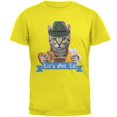 thumbnail image 1 of Oktoberfest Funny Cat Let's Get Lit Mens T Shirt, 1 of 1
