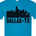 thumbnail image 4 of Inktastic Dallas Texas City Skyline with Grunge T-Shirt, 4 of 5