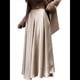 thumbnail image 2 of Faldas para Mujer, Cintura Alta, Elegantes, Midi, de Satén Caqui M, 2 of 9