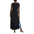 thumbnail image 2 of Sandra Darren womens  Surplice Midi Dress, m, Blue, 2 of 3