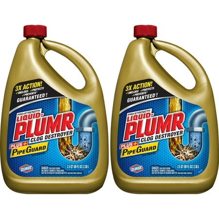 Liquid-Plumr Pro-Strength Full Clog Destroyer Plus PipeGuard, 160 (Best Drain Cleaner For Hair Clogs)
