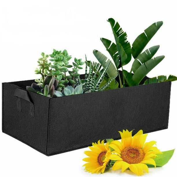 Thicken Fabric Raised Planting Bed Garden Grow Bags Herb Flower Vegetable Plants Rectangle Planter For Flowers And Vegetables Black 4 Size Optional Com - How To Clean Garden Grow Bags Thicken Fabric Raised Planting Bed Garden Grow Bags Herb Flower Vegetable Plants Rectangle Planter For Flowers And Vegetables Black 4 Size Optional Com - How To Clean Garden Grow Bags