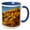 Blue/White, variant on 3drose, Usa, Utah, Capitol Reef National Park. Rock Formations in Cliff., 11oz Two-tone Green Mug