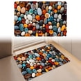 thumbnail image 2 of Small Pebble Stone Bath Mat, Non Slip Textured Shower Flooring, Drainage Rug For Tub, 2 of 5