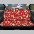 thumbnail image 4 of Jeiento Xmas Car Seat Covers Full Set Christmas Front Back Seat Cushion Protectors Reindeer High Back Driver Seat Cover 4 Pcs Breathable Interior Auto Accessories for Most Vehicles Red, 4 of 7