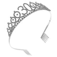 thumbnail image 4 of Birthday Crystal Rhinestone Tiara Queen Crowns Prom Headband Hair Combs Pin for 30th Birthday Party Favor, 4 of 4
