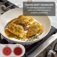 thumbnail image 4 of Juego de sartenes antiadherentes T-Fal 20 cm y 25 cm color crema, 4 of 7
