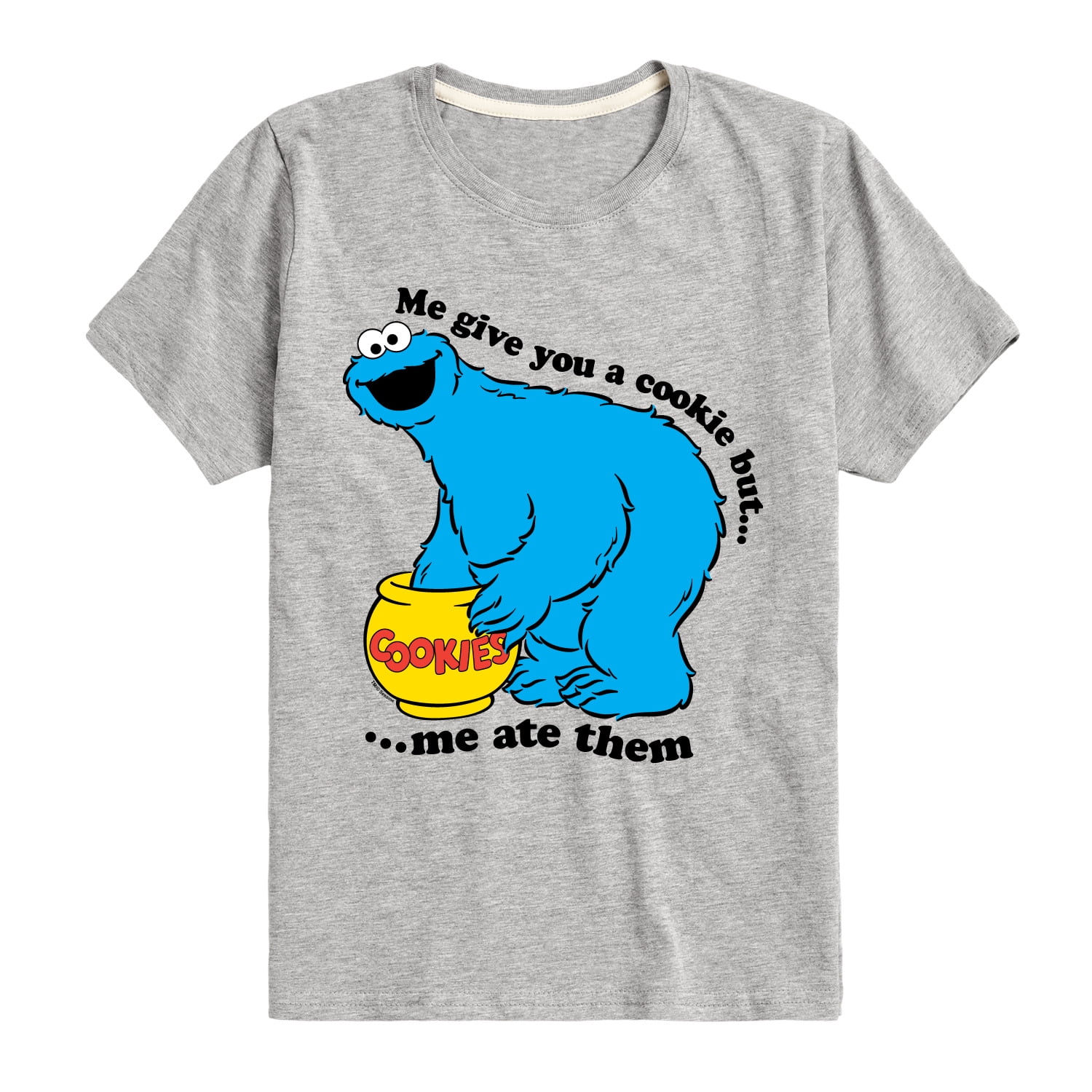 Sesame Street - I Ate All The Cookies Short Sleeve Graphic T-Shirt