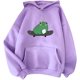 thumbnail image 1 of Sudaderas lindas para mujer Skateboarding Frog Sudadera con capucha de manga larga Tops Xemadio WMZL-2135-7, 1 of 1
