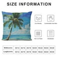 thumbnail image 5 of PRATYUS Beach Seaside Palm Tree Blue Sea and Sky Decoration Home Decorative Throw Pillow Case Cushion Cover for Sofa Couch 18x18in, 5 of 5
