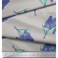 thumbnail image 2 of Soimoi Poly Georgette Fabric Lavender Flower Print Fabric by Yard 52 Inch Wide, 2 of 3