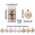 thumbnail image 2 of AYktou 8 Pcs Christmas Balls Ornaments Set, Multiple Types Glitter Christmas Ball Combination Christmas Tree Ornament Gift Hanging Balls for Festivals Birthdays Weddings Tree Decoration, 2 of 6