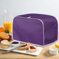 thumbnail image 4 of Purple Toaster Cover 2 Slice Wide Slot Decorative,Small Kitchen Appliance Bread Maker Dust and Fingerprint Protection, 4 of 14