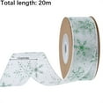 thumbnail image 2 of Kids Christmas Wrapping Paper Clearance! Christmas Decorations Dusting Powder Printed Snowflake Organza Transparent Chiffon Ribbon Gift Wrap Green 20, 2 of 4