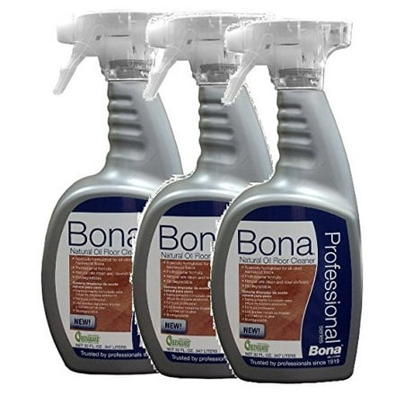 3 Pack Bona® Professional Series Natural Oil Floor Cleaner - 32oz Spray