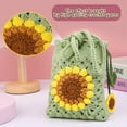 thumbnail image 4 of Bag DIY Crochet Kit Complete Beginner Crochet Kits Sunflower Crocheting Phone Bag Starter Step-by-Step Video Tutorials Learn to Stitch 3D Knitting Crochet Amigurumi Kits for Adult Starters Colorful, 4 of 5