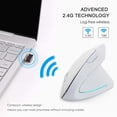 thumbnail image 3 of Ratón óptico ergonómico Vertical inalámbrico de 2,4G, ratón inalámbrico ergonómico para ordenador portátil, PC, Notebook, ratón inalámbrico Vertical para ordenador Fokelyi 2033281-1, 3 of 9