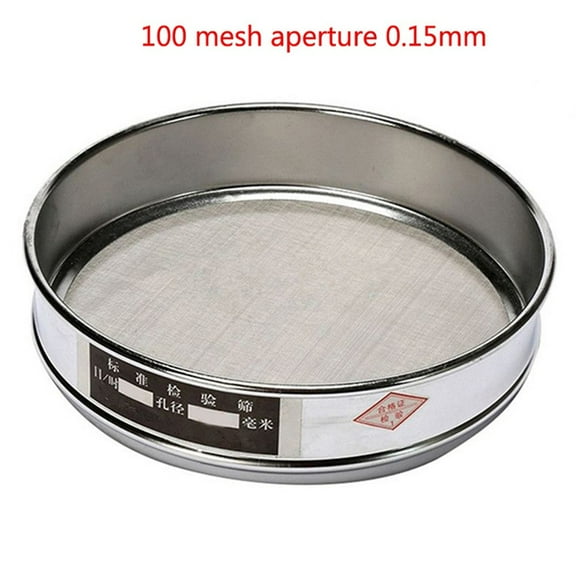 10-100Mesh Aperture Stainless Steel Lab Standard Test Sieve Tools Useful 100 Mesh