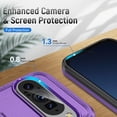 thumbnail image 4 of KOMI for Pixel 9 Case,Pixel 9 Pro Case,with Screen Protector,[Military Grade Drop Tested] Heavy-Duty Tough Rugged Shockproof Protective Case for Google Pixel 9, Purple, 4 of 5