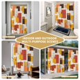 thumbnail image 5 of Abstract Geometric Shower Curtain - Water Repellent Fabric Shower Curtains Washable, Vintage Minimalist Color Blocks Decorative Polyester Cloth Bathroom Curtains Modern Bath Decor 36"x72", 5 of 8